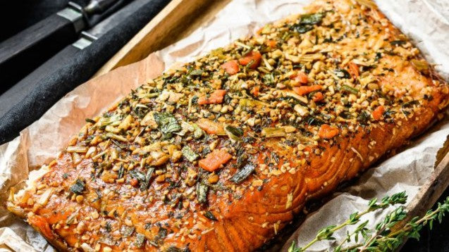 Smoked Salmon Musubi