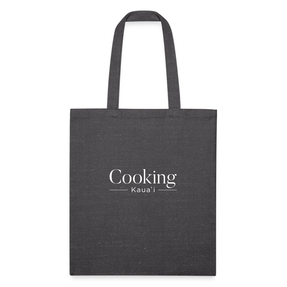 Recycled Tote Bag | Cooking Kaua'i - charcoal grey